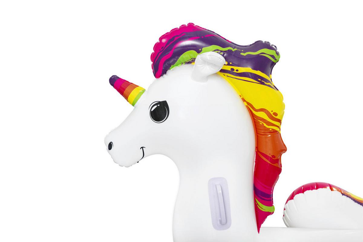 Aufblasbares Schwimmtier Einhorn 119x155 cm Bis 45 Kg - Multicolor/Weiß, Basics, Kunststoff (119cm) - Bestway