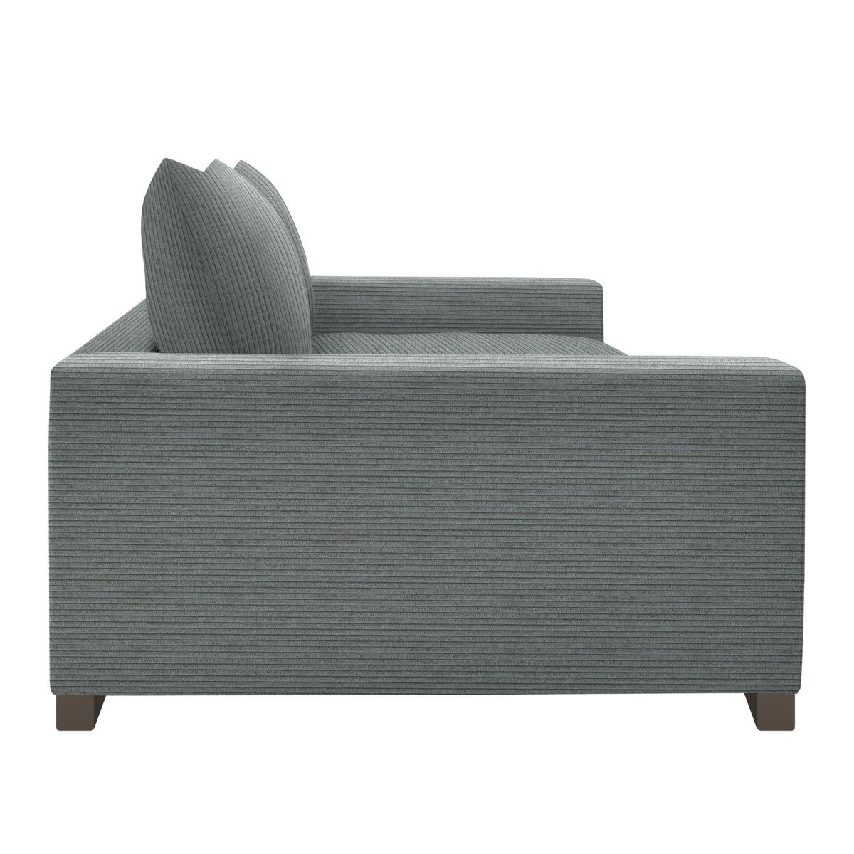 Mega pohovka PEDRO 1200, tmavosivý menčester - tmavosivá, Modern, kov/drevo (261/83/124cm) - Mömax