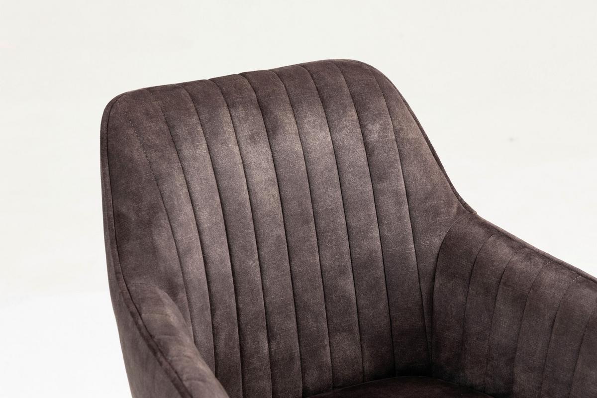 Armlehnstuhl Hanna Dunkelbraun,sitzfl. 180° Drehb - Dunkelbraun/Buchefarben, KONVENTIONELL, Holz/Textil (63/83/63cm)