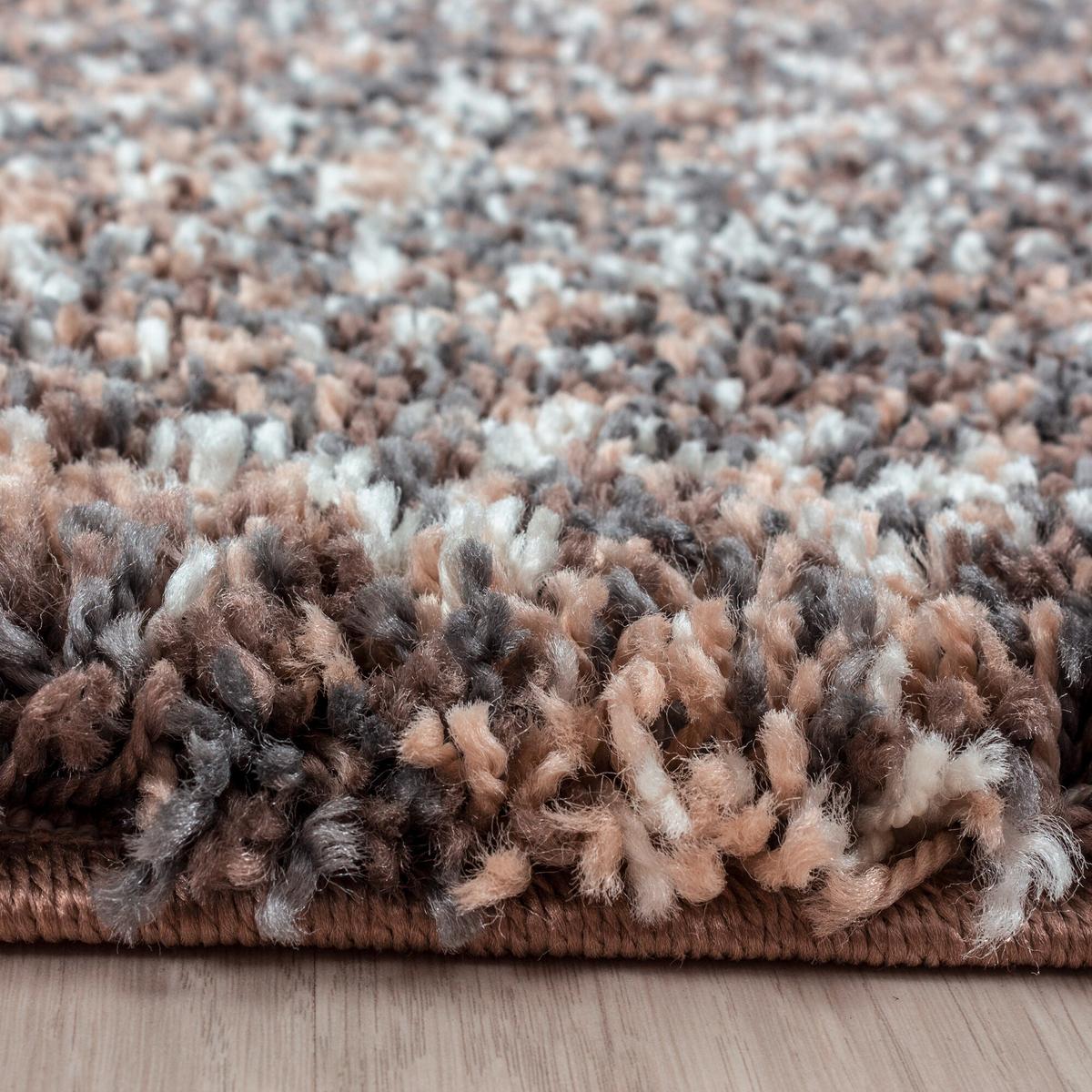 Hochflorteppich Enjoy - Taupe, KONVENTIONELL, Textil (200/200cm) - Novel