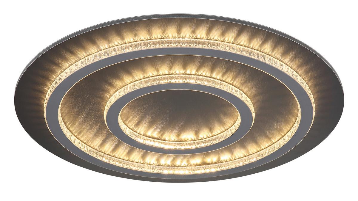 Led Mennyezeti Lámpa 48042-60a  Jayden - világosszürke/fekete, Design, műanyag/fém (55/6cm) - Globo