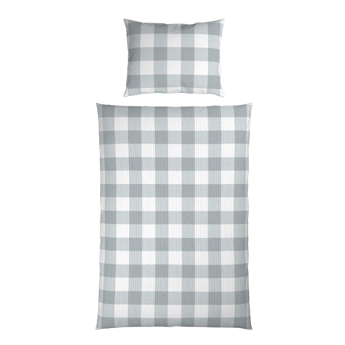 Bettwäsche Selina - Weiß/Grau, ROMANTIK / LANDHAUS, Textil - James Wood