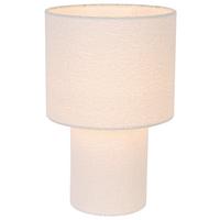 Tischleuchte Ston Grau/Schwarz max. 40 Watt - bílá/přírodní barvy, Moderní, kov/textil (28/44cm) - Mömax