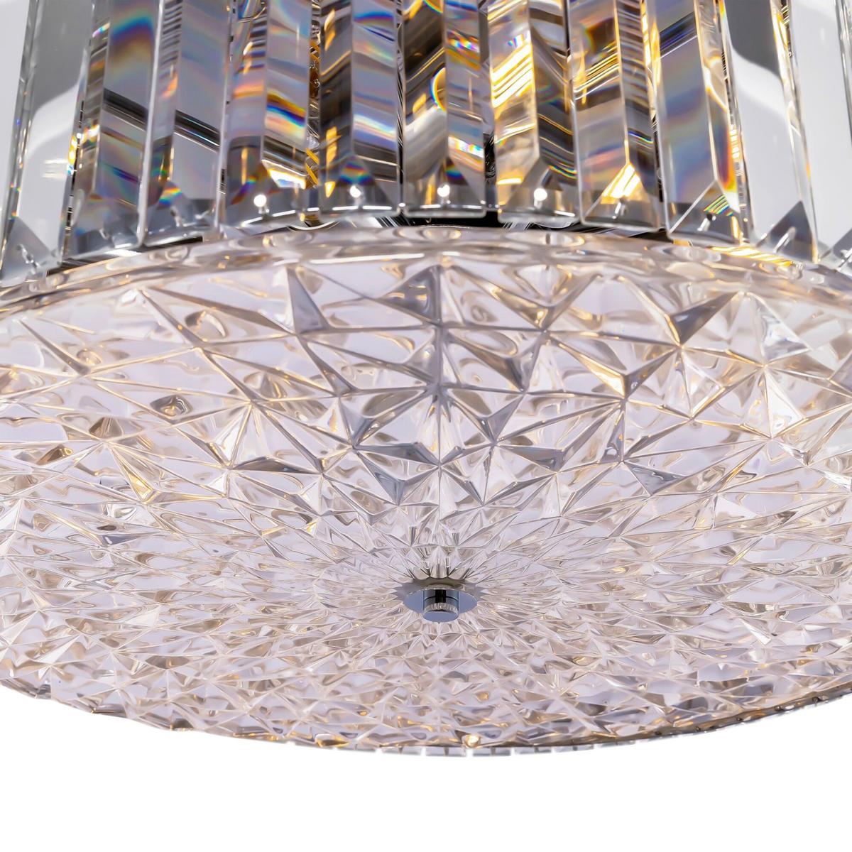 Deckenleuchte Recinto - Chromfarben, Basics, Glas/Metall (53/17/53cm) - MAYTONI