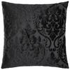 Dekorační polštář Velvet Ornament, 45/45cm - černá, Romantický / Rustikální, textil (45/45cm) - Modern Living