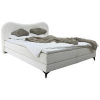 Polsterbett Pienza Perlmutt Lf: 180x200 cm - Perlmutt/Schwarz, MODERN, Textil (180/200cm) - Livetastic