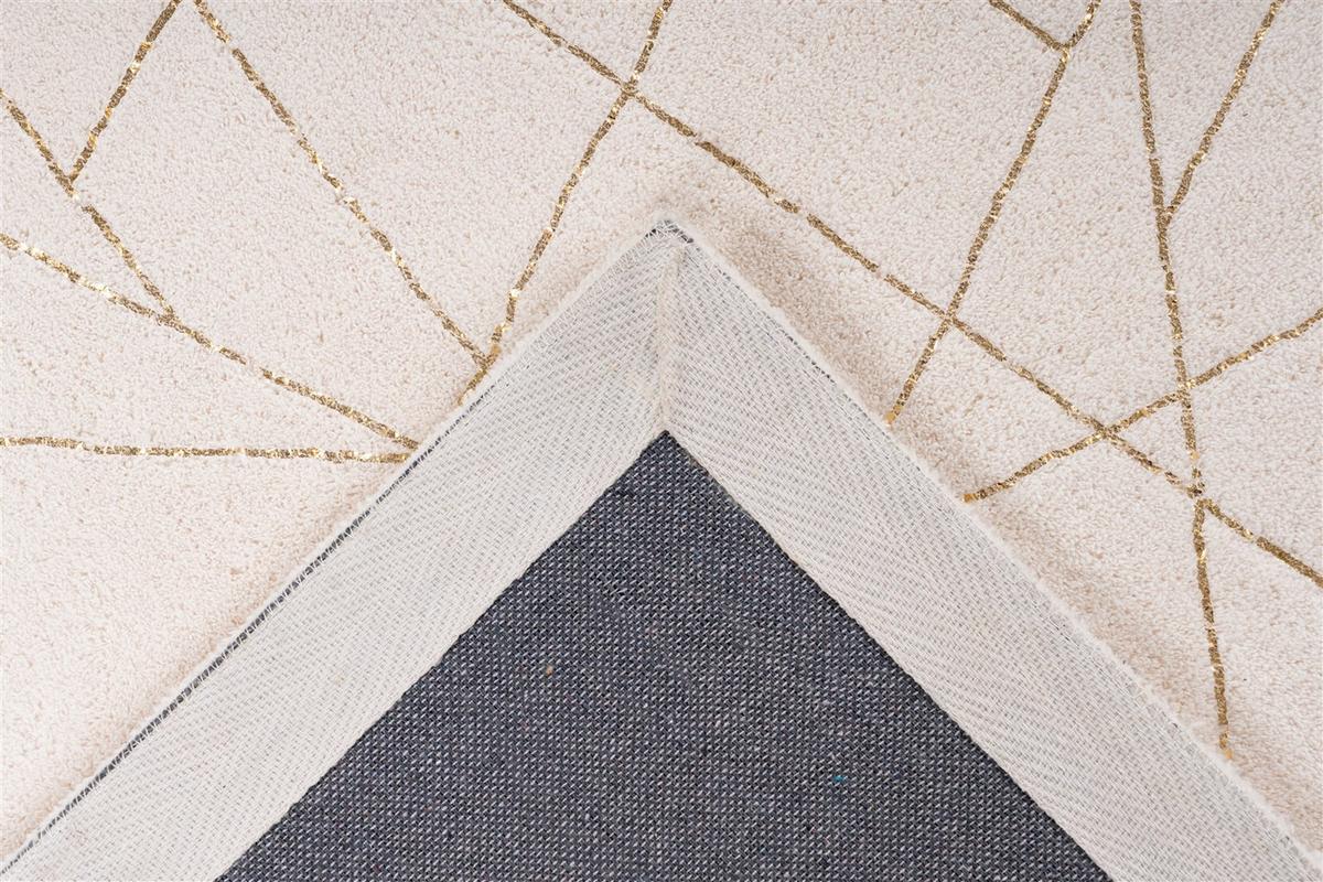 Teppich Bijou Creme/Goldfarben, 200x290 cm - Goldfarben/Creme, LIFESTYLE, Textil (200/290cm)