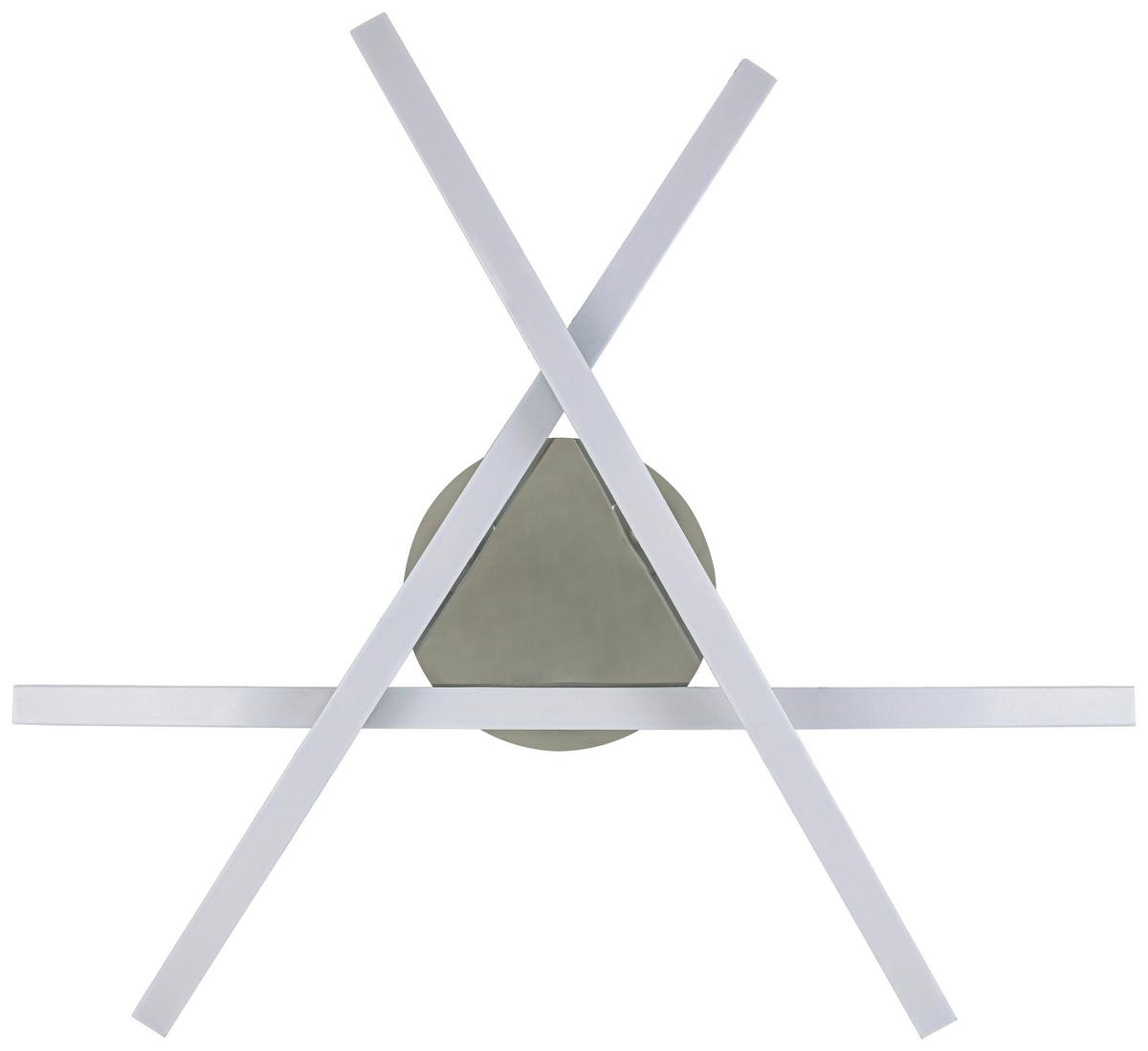 STROPNÉ LED SVIETIDLO KRISTINA - chrómová/strieborná, Modern, kov/plast (56/11cm) - Mömax