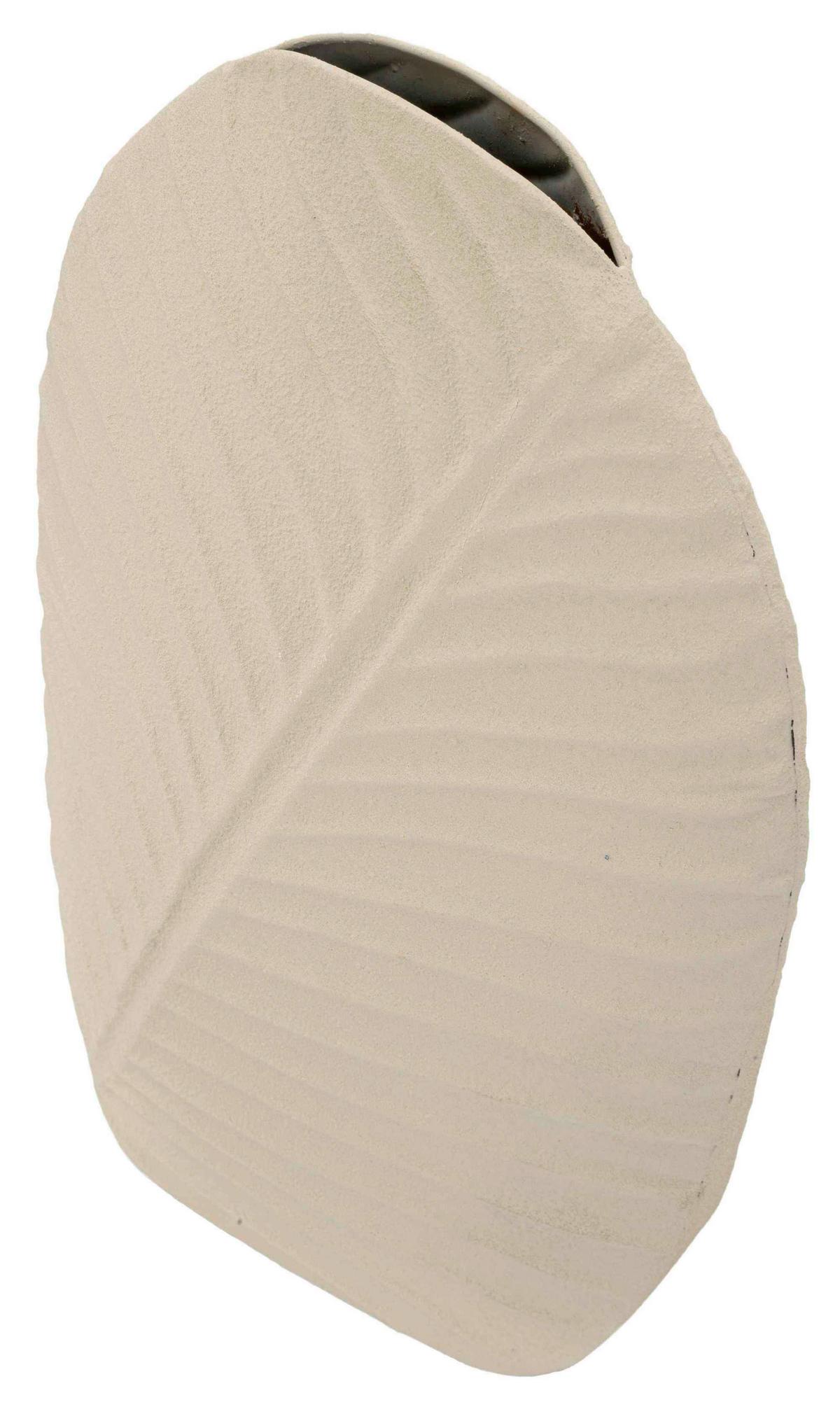 Vase Dune High Creme B: 26 Cm - Creme, Basics, Metall (26/41/11cm)