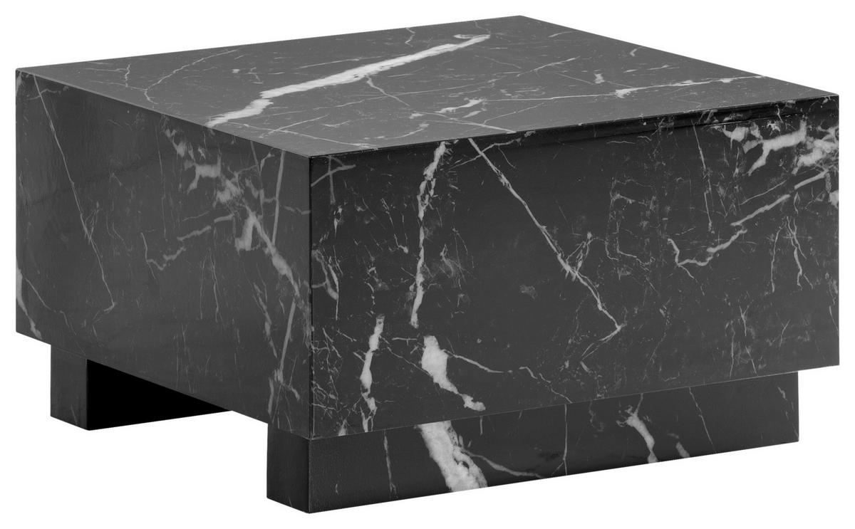 Konfereční stolek černá vysoký lesk - vysoce lesklá černá, Lifestyle, kompozitní dřevo (60/60/35cm) - Livetastic