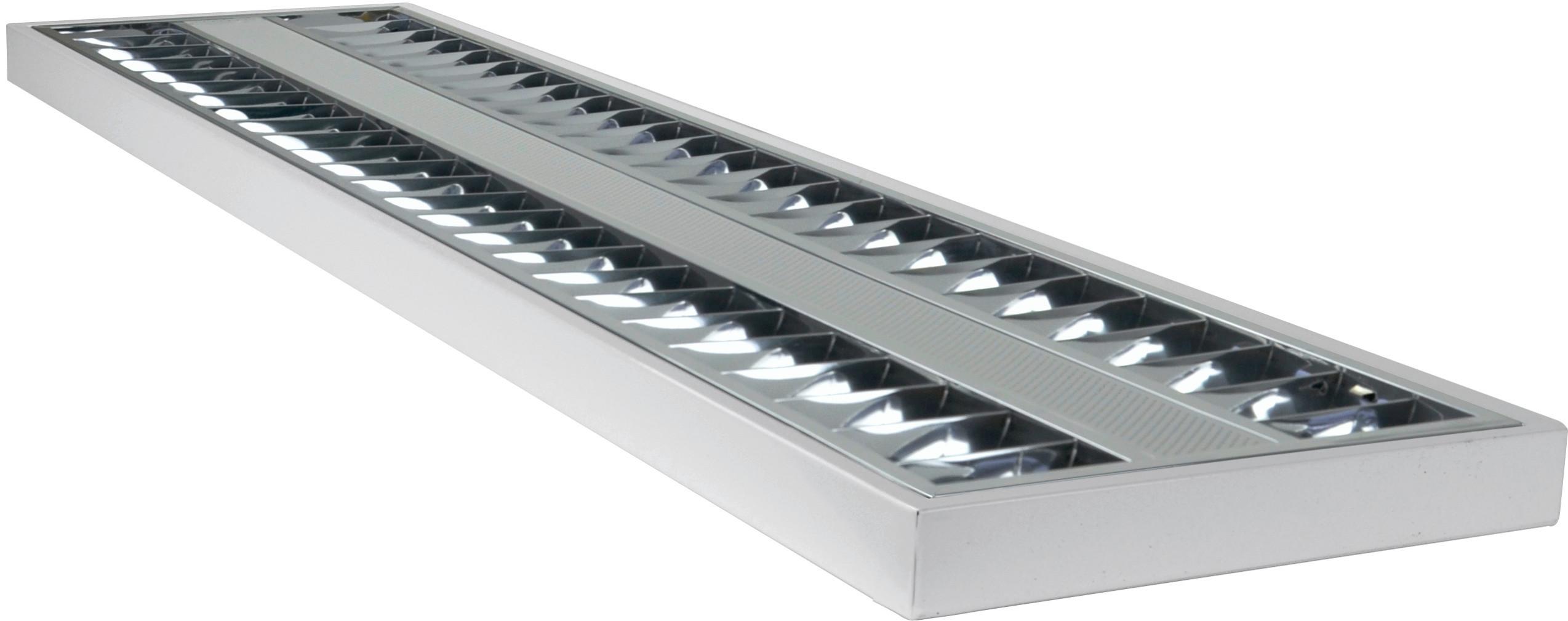 LED-Deckenleuchte L: 124,5 cm, mit Farbtemperaturwechsler - Weiß, Basics, Metall (124,5/31,2/4cm)