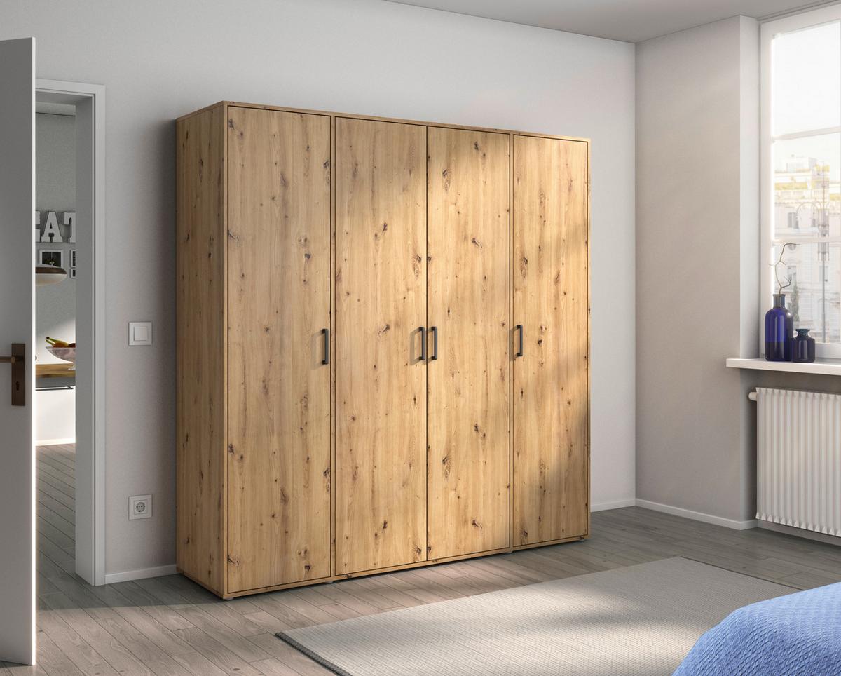 Drehtürenschrank Voyager Eiche Artisan B: 187 cm - Eiche Artisan, MODERN, Holzwerkstoff (187/194/53cm) - Rauch Möbel