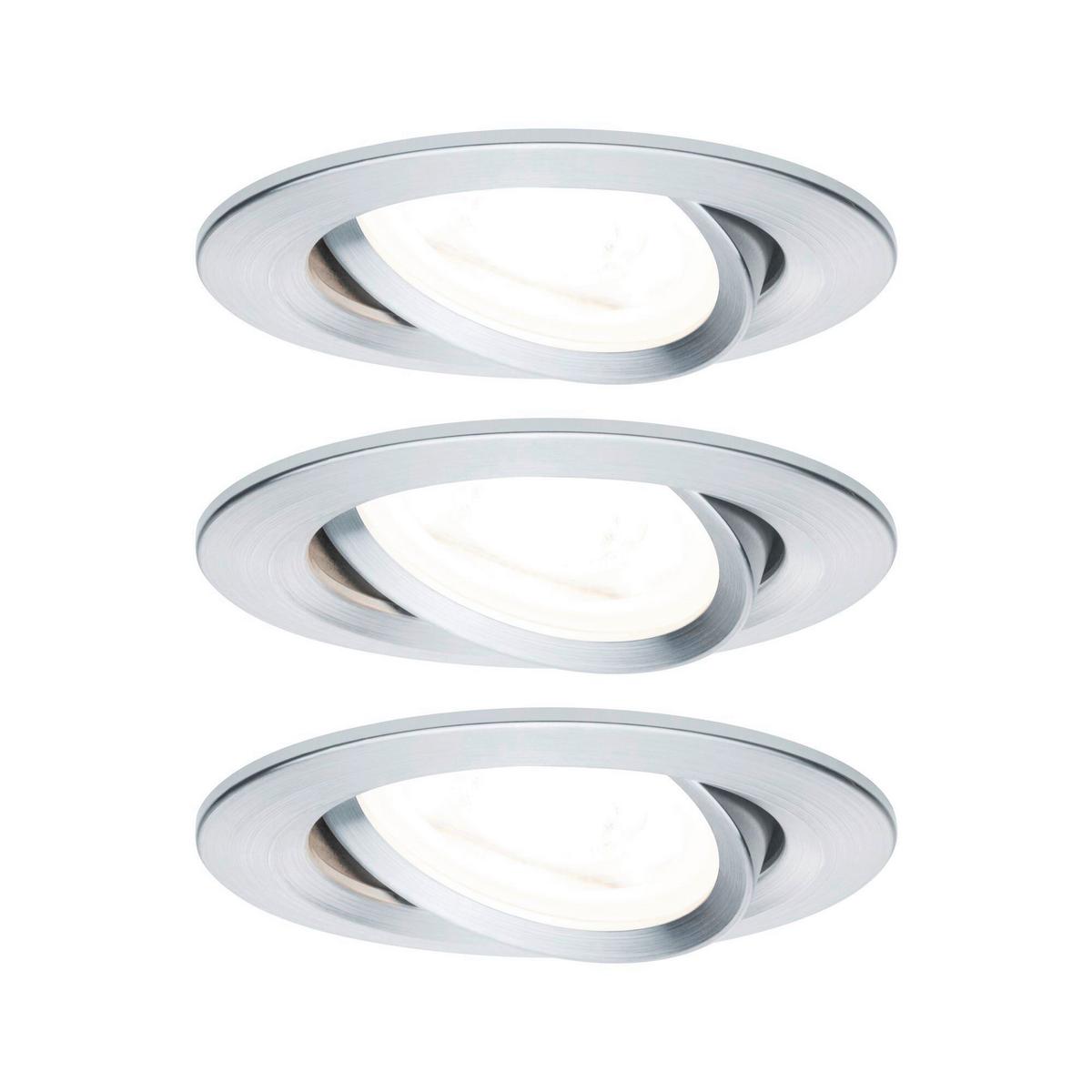 Deckenleuchte 3er-set Ø 8,4 Cm 1-Flammig, Rund - Basics (8,4cm) - Paulmann