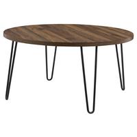 Beistelltisch Owen Walnussfarben 45 Cm - Walnussfarben/Schwarz, Design, Holzwerkstoff/Metall (90/45/90cm) - MID.YOU