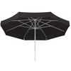 Ampelschirm Jumbo LxBxH: 400x295x400cm Schwarz - Silberfarben/Schwarz, Basics, Textil/Metall (400/295/400cm) - Schneider