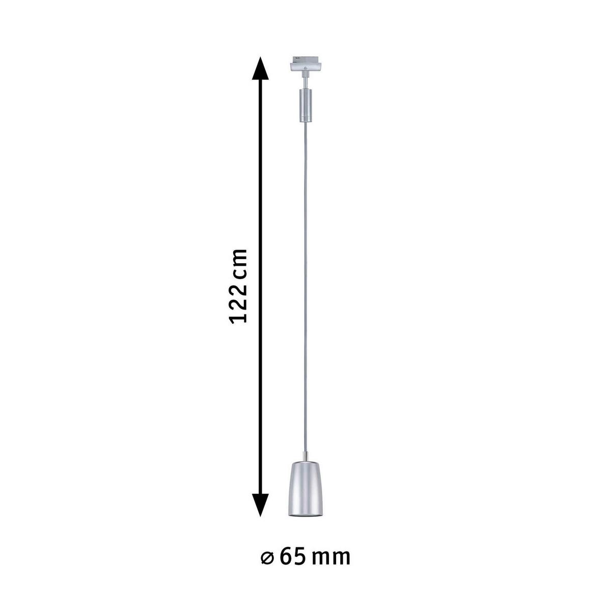 Schinensystem-Hängeleuchte 95625 Urail Cover - Basics (6,5/122cm) - Paulmann