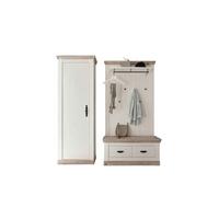 Garderobe Florenz Pinienfarb./Hellbraun B: 190cm - Hellbraun/Pinienfarben, Design, Holzwerkstoff (190/201/45cm) - MID.YOU
