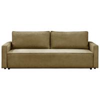 Rozkladacia pohovka NERA, olivovozelená ženilka - olivovozelená, Modern, textil/plast (232/90/100cm)