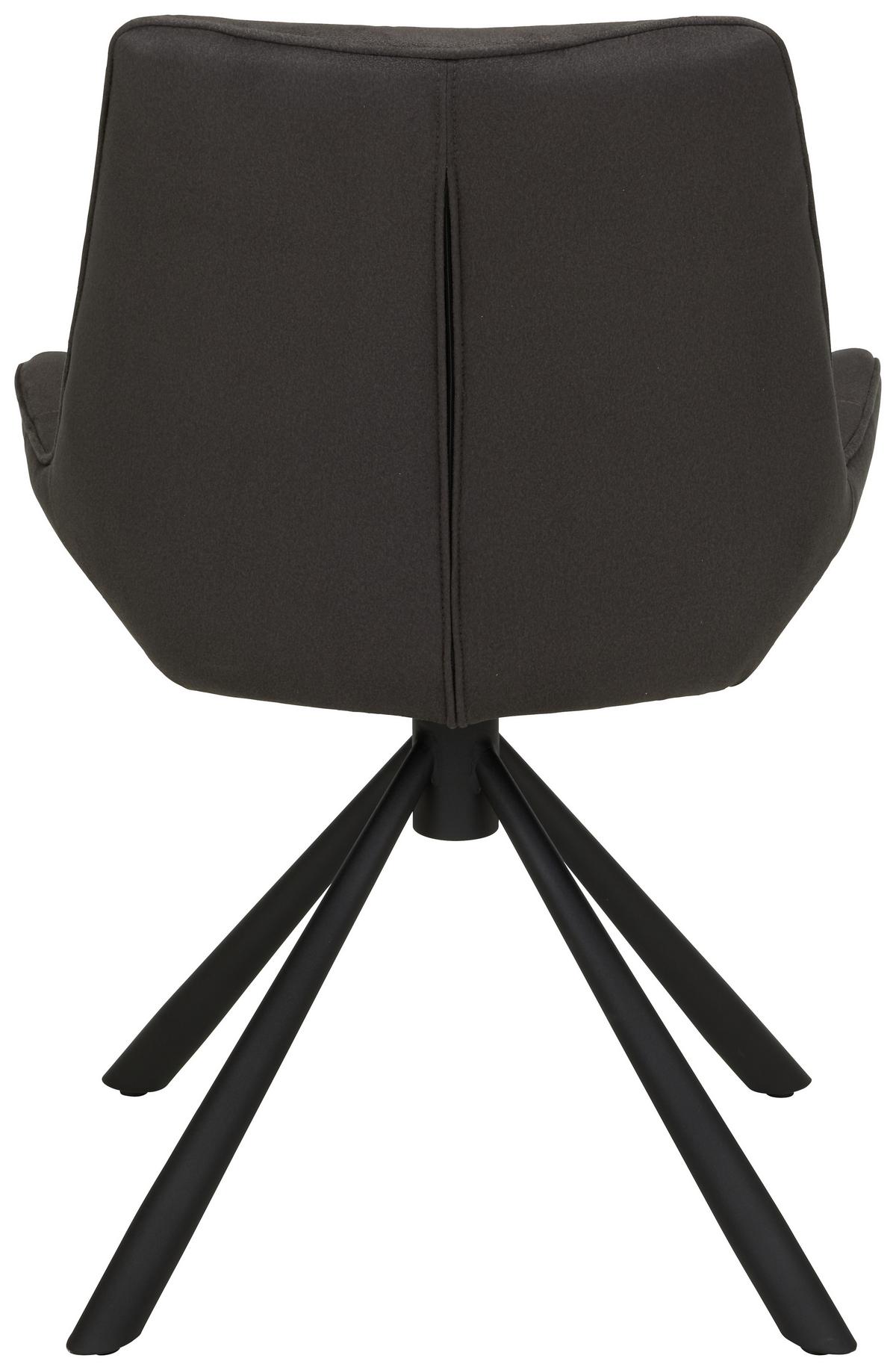 Židle Rebell, šedá - šedá/černá, Moderní, kov/textil (57/84/63cm) - Mömax