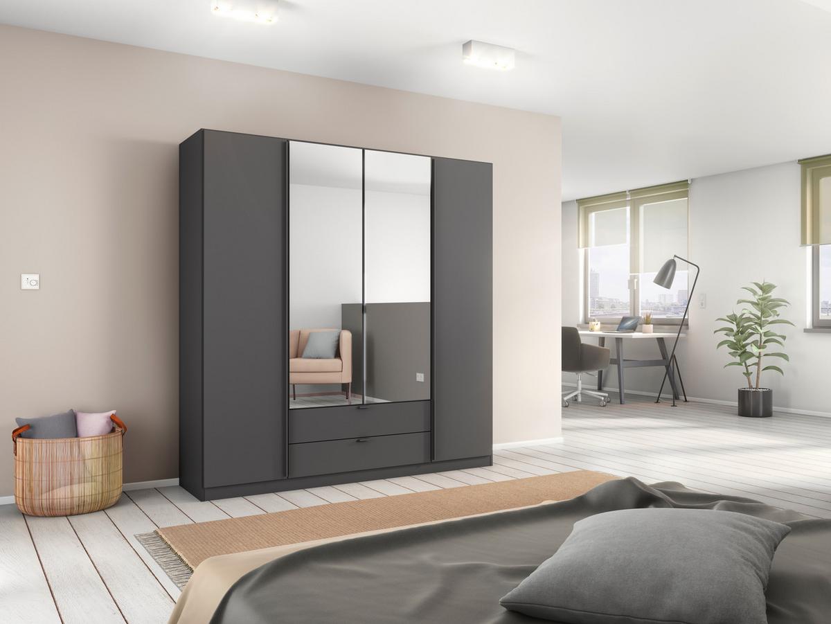 DREHTÜRENSCHRANK Style-Up Grau B: 181cm - Grau, MODERN, Holzwerkstoff (181/197/54cm) - Rauch Möbel