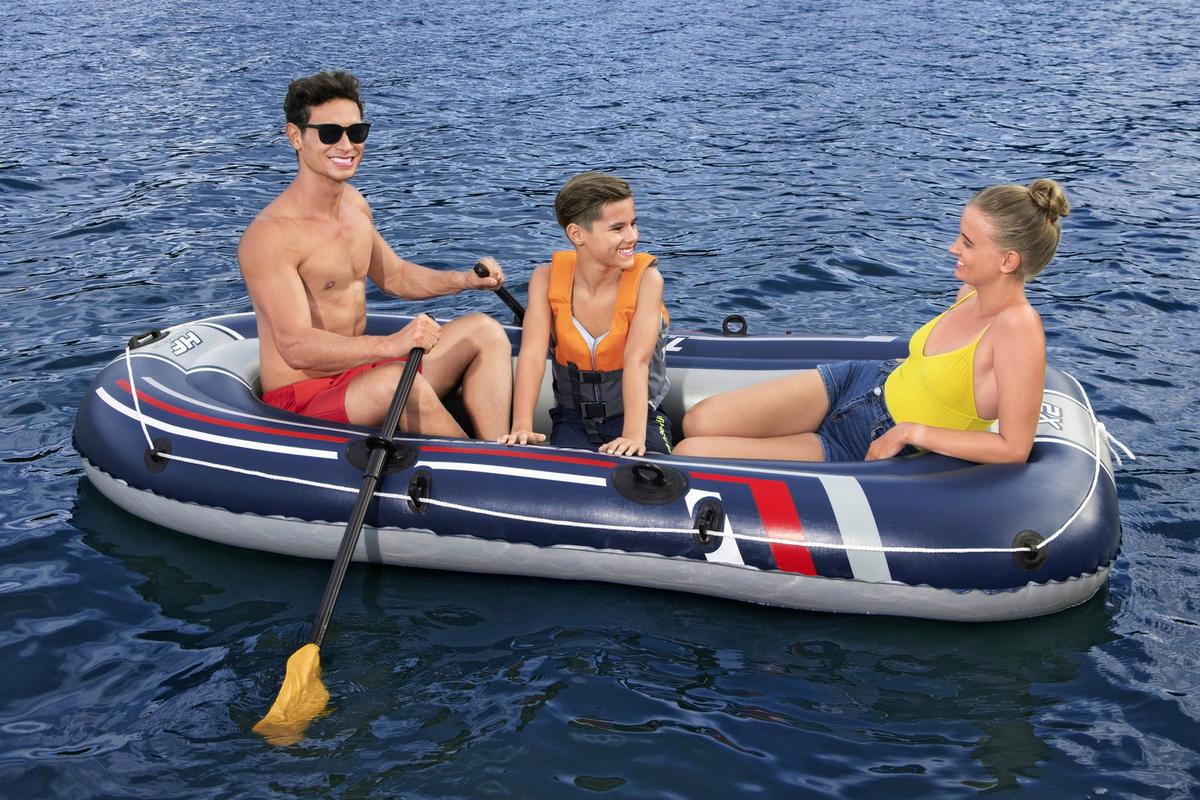 Schlauchboot Hydro Force B/H: ca. 255/127 cm - Rot/Weiß, Kunststoff (255/127cm) - Bestway