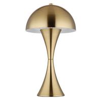 Tischleuchte 21028m - Messingfarben/Weiß, Design, Kunststoff/Metall (20/36,1cm) - Globo
