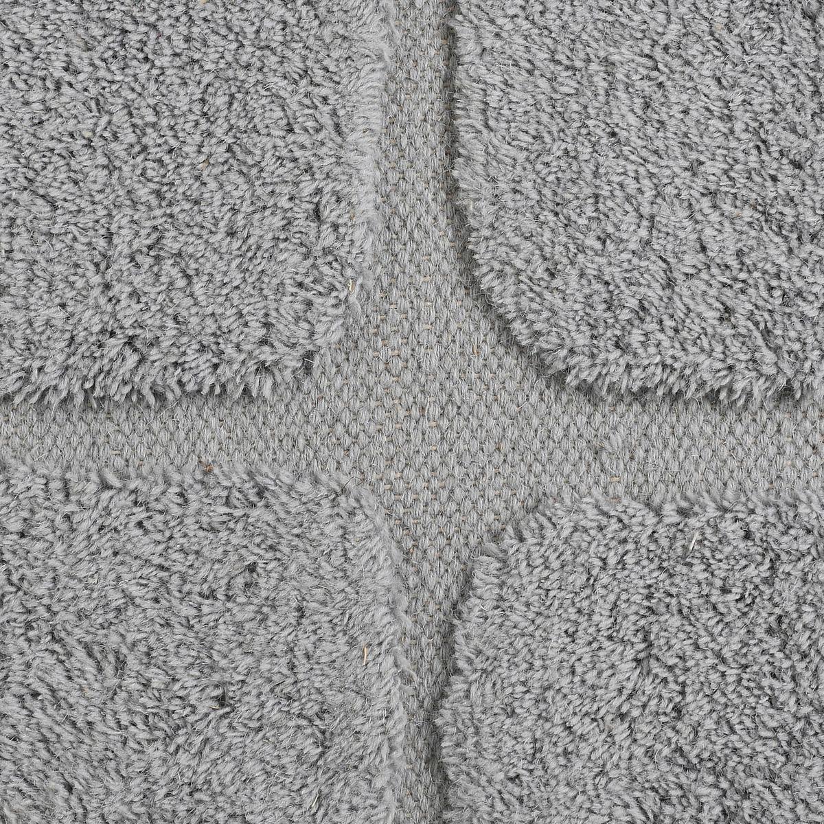 Wollteppich Bermudez Grauer Weichteppich - Grau, Basics, Textil (190/290cm)