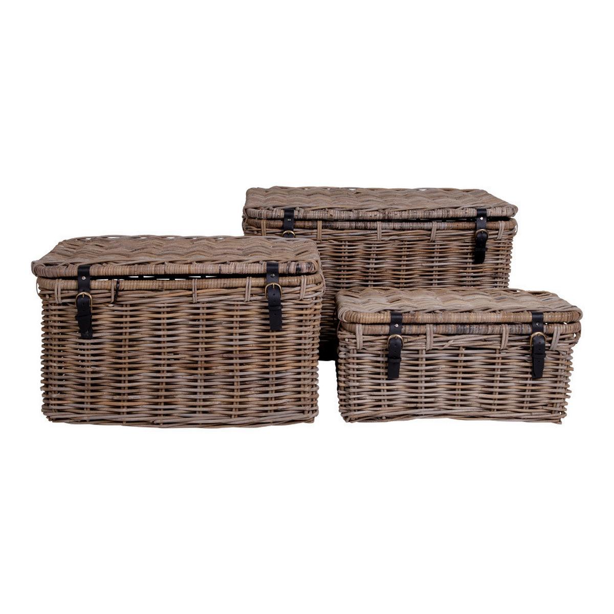 Korbset Naturfarben B: 81 cm 3-teilig - Naturfarben, Basics, Naturmaterialien (81/48/51cm)