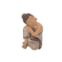 Buddha Leah - Braun/Weiß, LIFESTYLE, Kunststoff (20/21/29cm) - Luca Bessoni