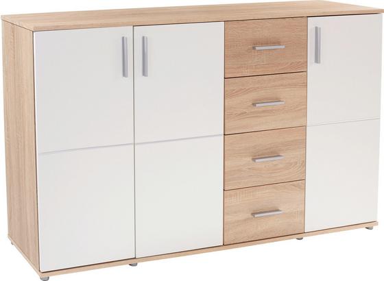 Kommode Ina 05 - Weiß/Sonoma Eiche, MODERN, Holzwerkstoff (175,6/95,1/38,6cm) Kommode Ina 05 - Weiß/Sonoma Eiche, MODERN, Holzwerkstoff (175,6/95,1/38,6cm)