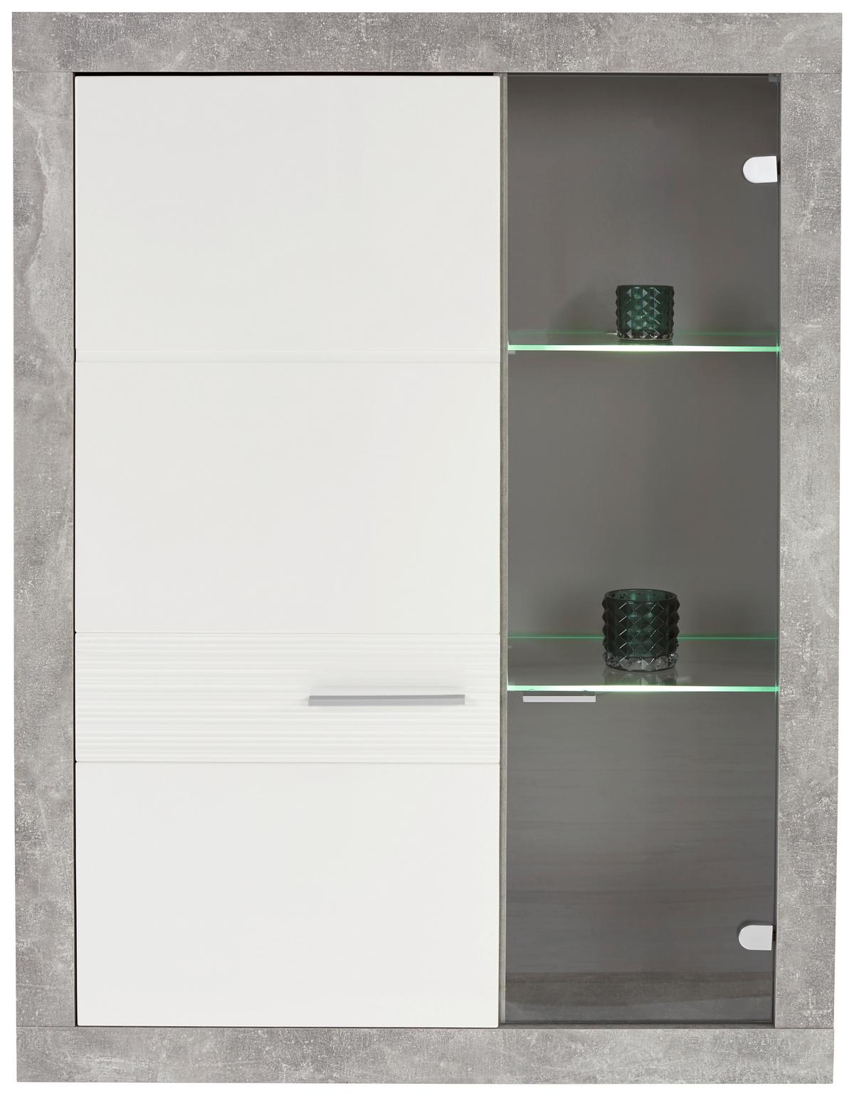 Odporúčaná kombinácia MALTA - BETON 6 - sivá/biela, Modern, kompozitné drevo/plast (329/197/42cm)