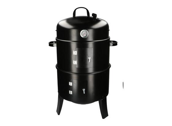 Smoker Bbw 3in1 - Schwarz, MODERN, Metall (40/40/80cm) Smoker Bbw 3in1 - Schwarz, MODERN, Metall (40/40/80cm)