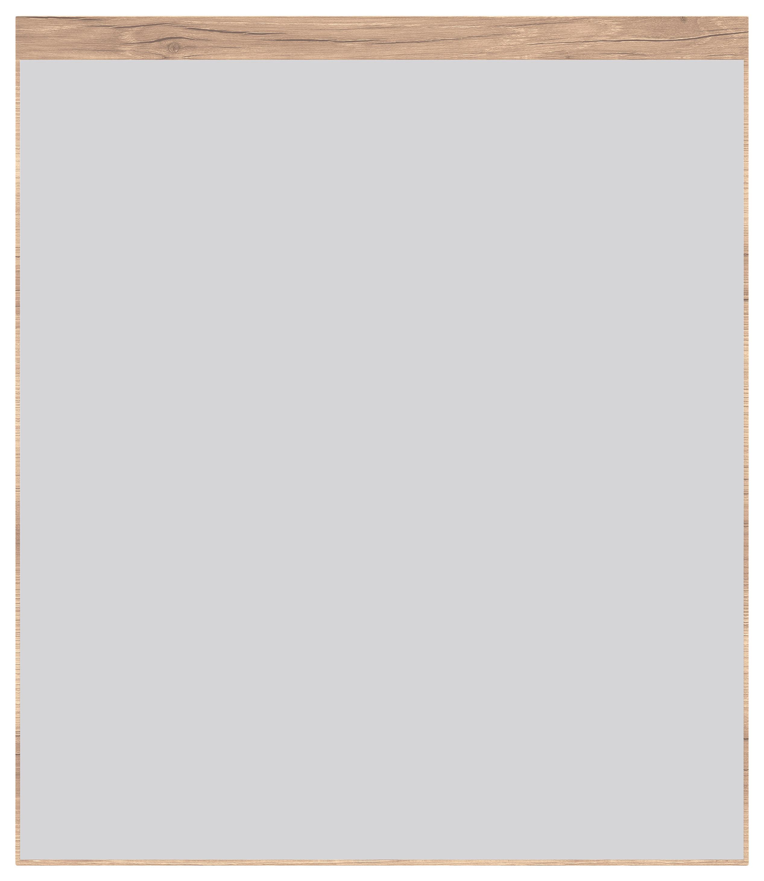 Wandspiegel 75x87 Cm Rechteckig Holzrahmen - Eichefarben, MODERN, Glas/Holzwerkstoff (75/87/2cm)