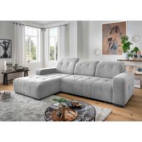 Ecksofa Vicari Grau S: 292x185 Cm - Schwarz/Grau, MODERN, Textil (292/185cm) - Livetastic