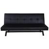 Schlafsofa Bodil - Schwarz, Design, Textil/Metall (180/80/55cm) - Livetastic