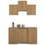 Küchenblock Nano 150cm Buche - Edelstahlfarben/Buchefarben, MODERN, Holzwerkstoff (150/60cm) Küchenblock Nano 150cm Buche - Edelstahlfarben/Buchefarben, MODERN, Holzwerkstoff (150/60cm)