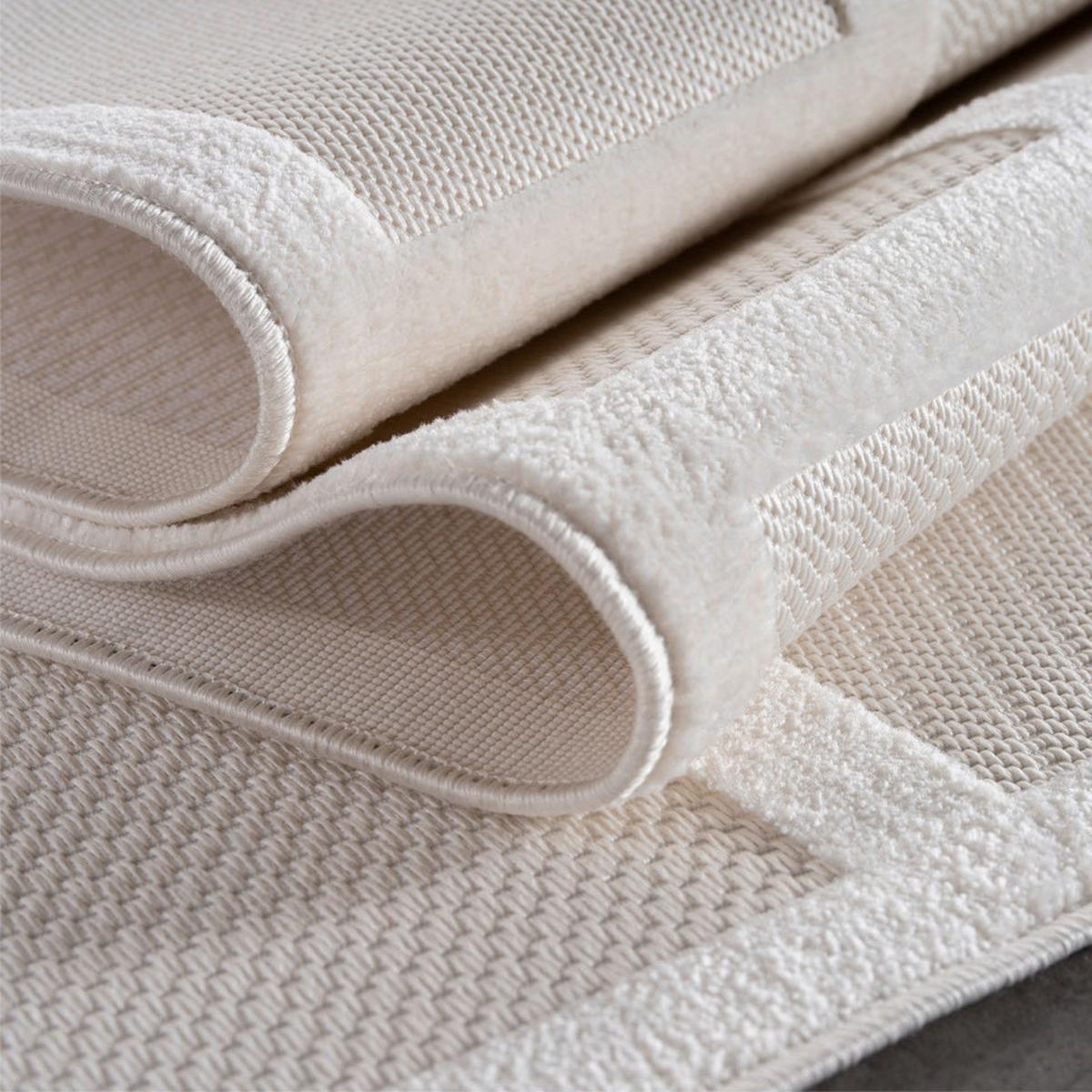 Flachwebteppich, Creme Doha - Creme, Design, Textil (80/150cm)