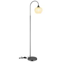 Stehleuchte 15548sk - Klar/Schwarz, KONVENTIONELL, Glas/Metall (39/25/150cm) - Globo