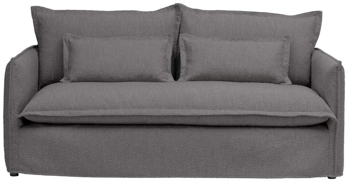 Sofa Toscana - Grau, Trend, Textil (195/82/98cm) - Livetastic