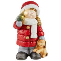 Gyerek Díszfigura Eliana - piros/fehér, Konventionell, kő/fém - Luca Bessoni