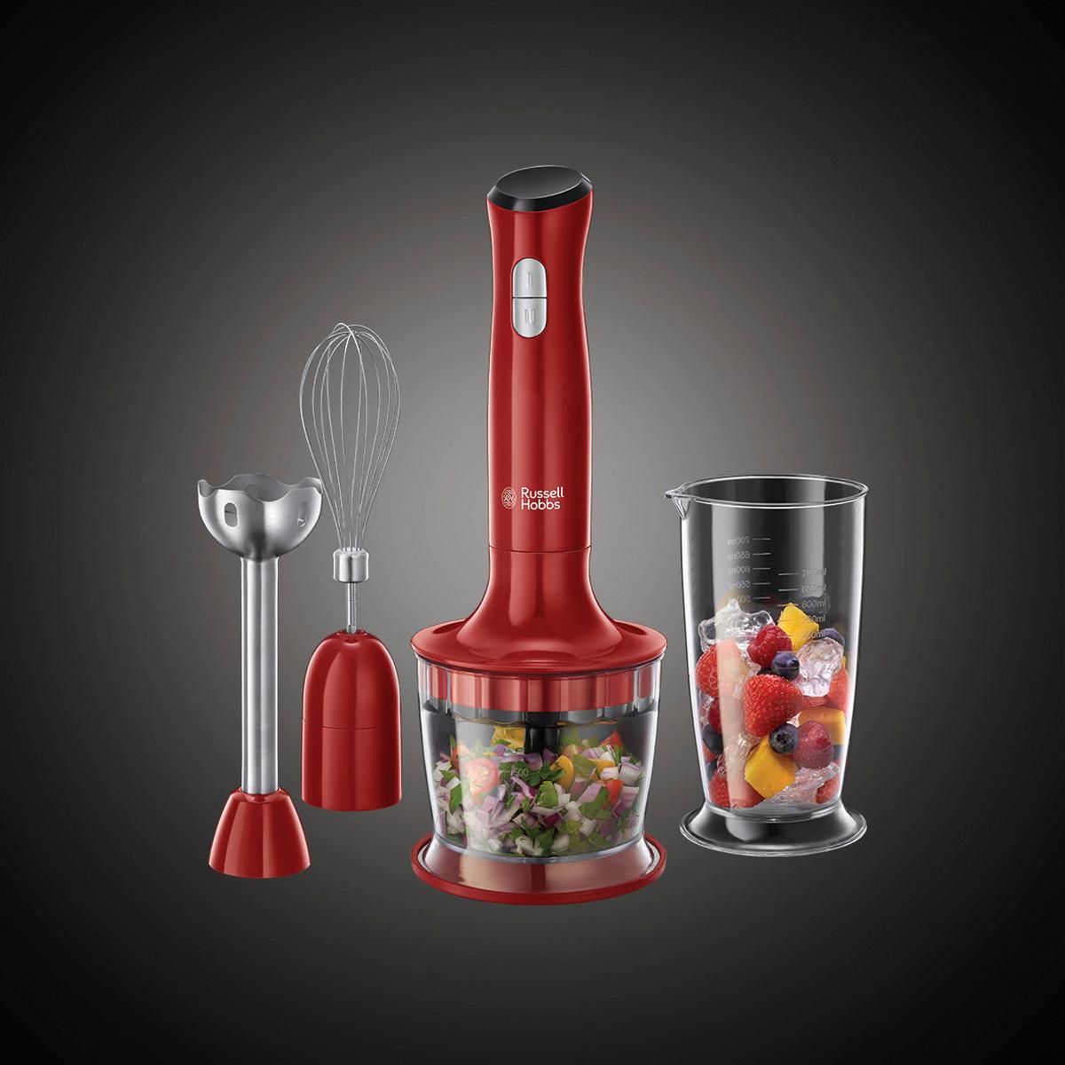Stabmixer-Set Desire 3in1 - Rot, Basics, Kunststoff (8,9/41,3/6,4cm) - Russell Hobbs