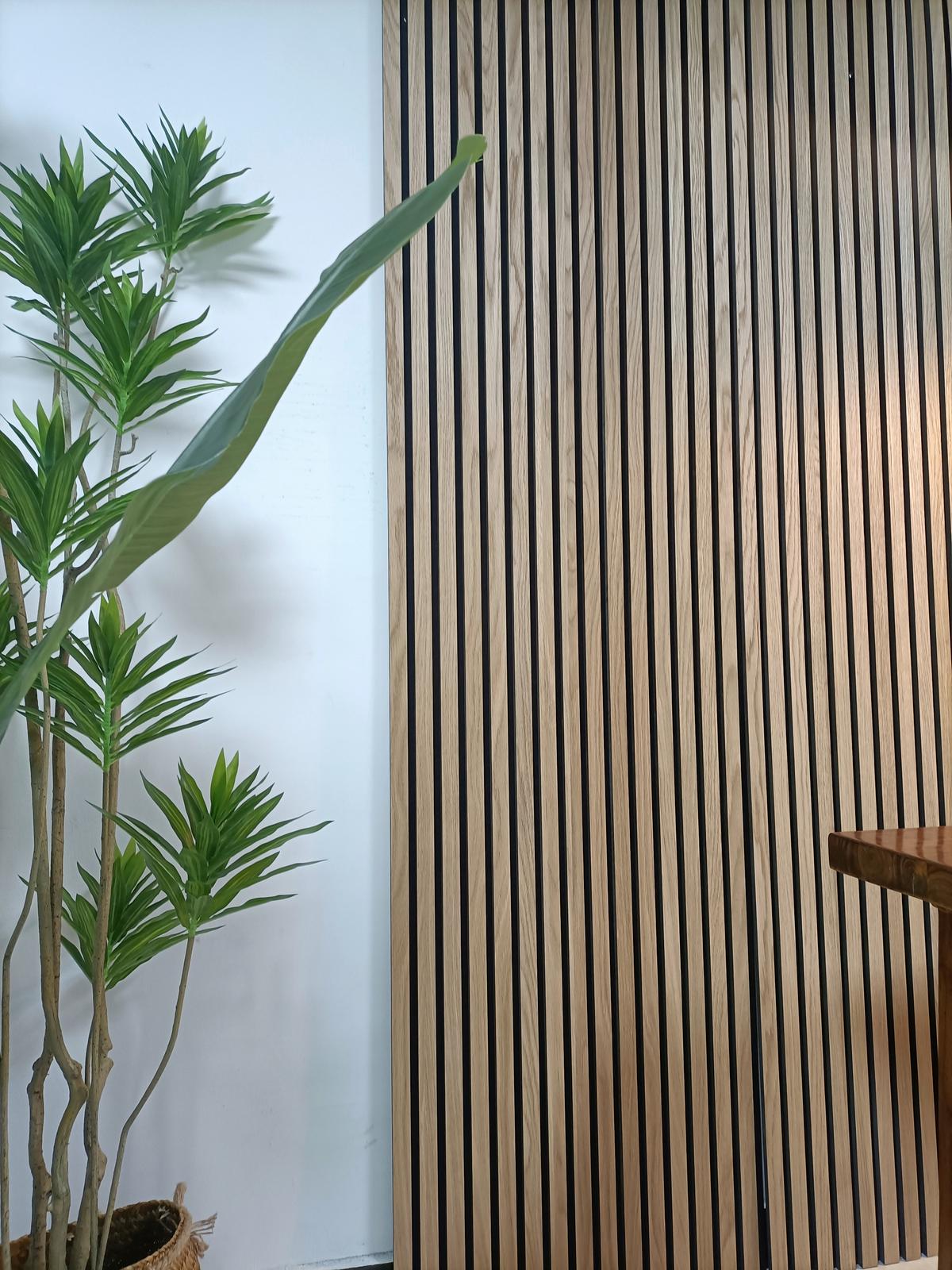 Akustikpaneel 4er Pkg. Lina - Walnussfarben, Trend, Holz/Kunststoff (52/52/2,1cm) - Luca Bessoni