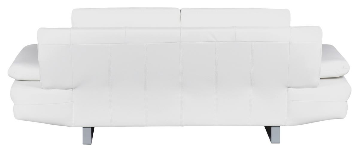 2-Sitzer-Sofa Jovanna, Weiß B: 198 cm - Weiß/Grau, Design, Textil (198/78/88cm) - MID.YOU