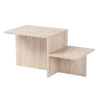 COUCHTISCH Harmony Creme L: 80cm - Creme, Design, Holzwerkstoff (80/40/40-23cm) - MID.YOU