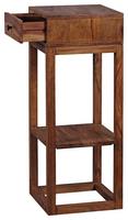 Beistelltisch aus Sheesham Echtholz mit Lade Seite
