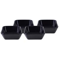 Dipschalenset Aus Keramik Street, 8,5x8,5 cm, Schwarz - Schwarz, Basics, Keramik (8,5/8,5cm) - Creatable