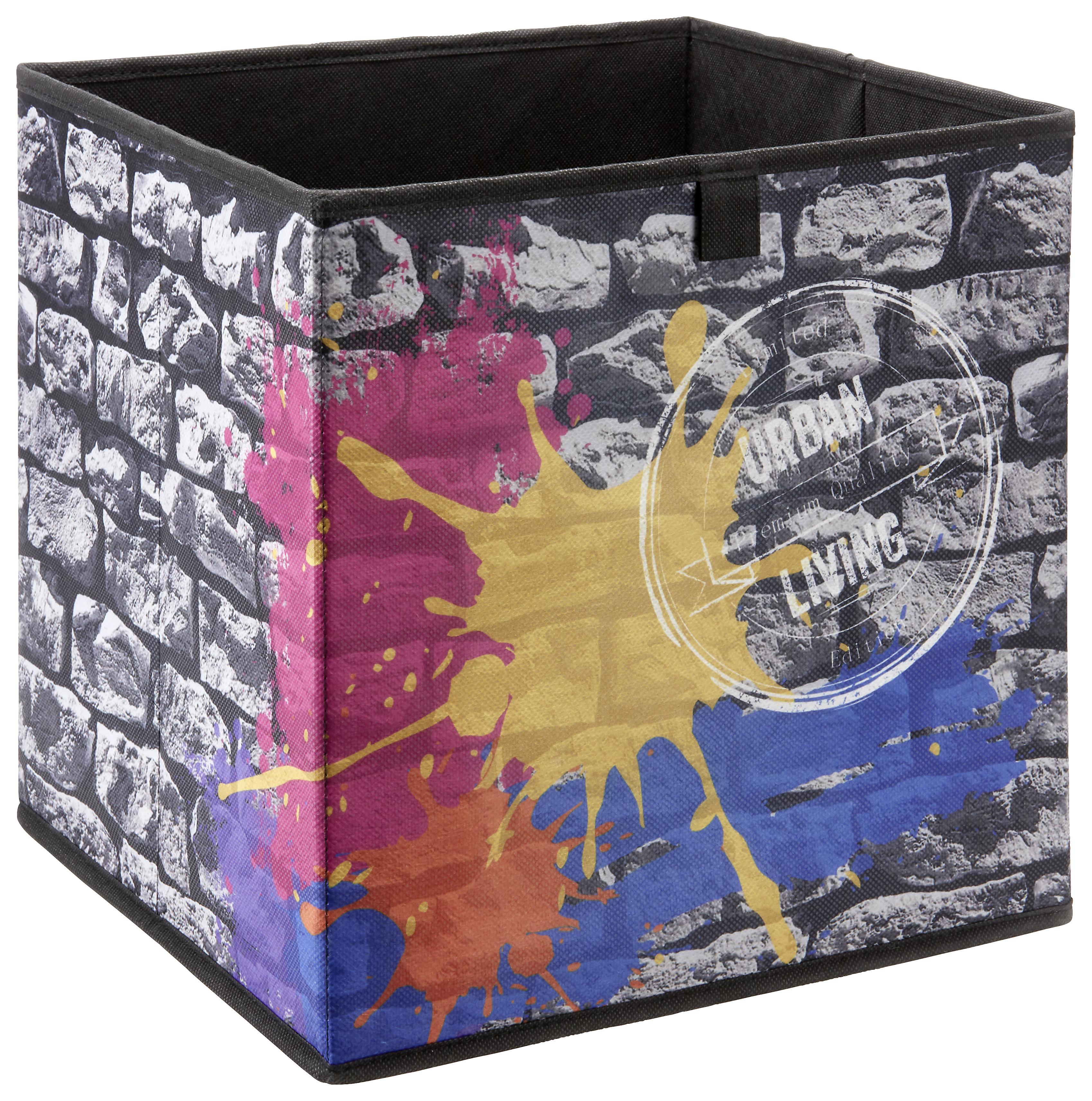 Úložný Box Poppi 6 1+1 Zdarma (1*kus=2 Produkty) - viacfarebná, Moderný, kartón/textil (32/32/32cm) - Modern Living