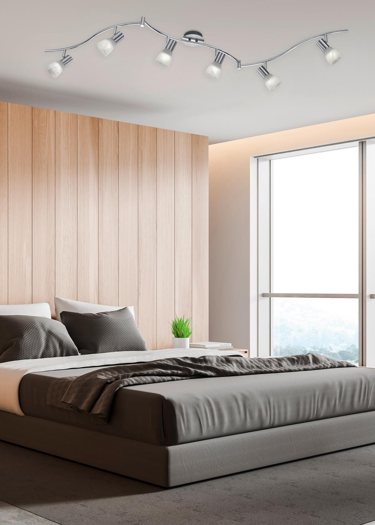 LED-Strahler 871010608 Levisto - Messingfarben, LIFESTYLE, Glas/Metall (180cm) - Trio Leuchten