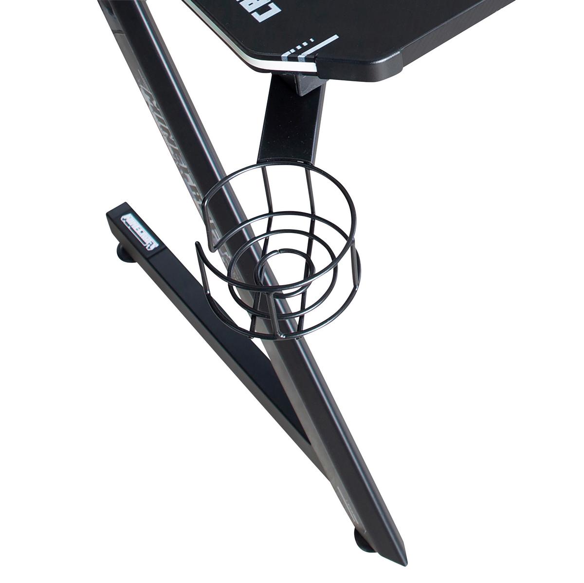 Gamingtisch Minecraft - Schwarz, MODERN, Holzwerkstoff/Metall (120/60/89,5cm) - Minecraft