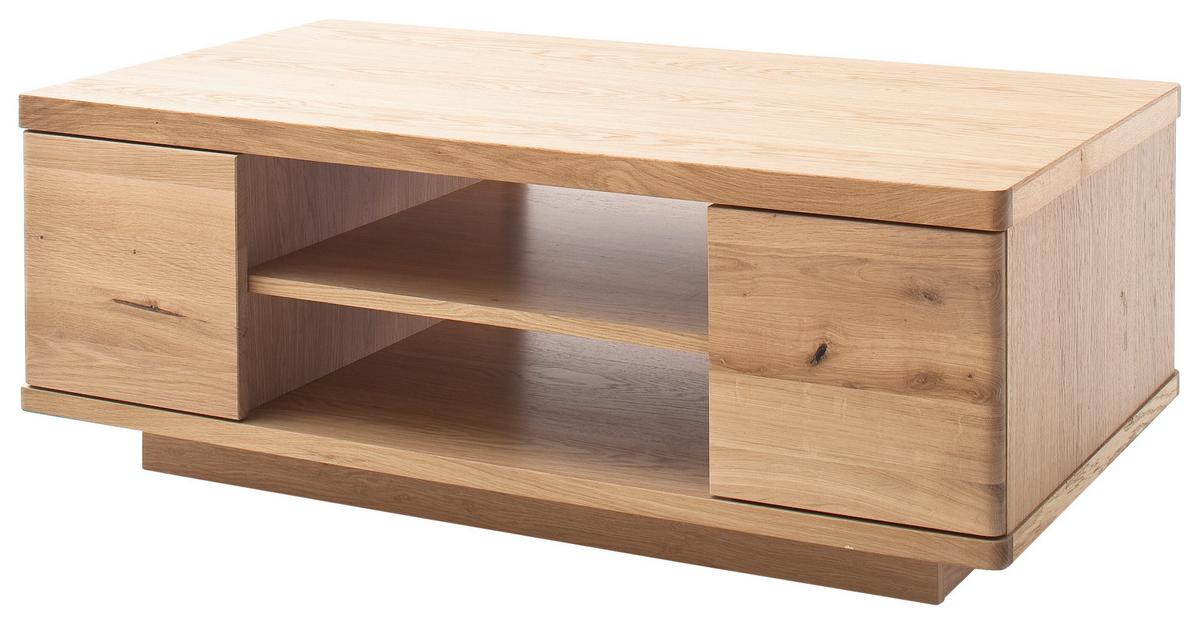 Couchtisch Holz teilmassiv Barcelona Eiche Bianco - Eiche Bianco, Design, Holz/Holzwerkstoff (115/44/65cm) - Livetastic